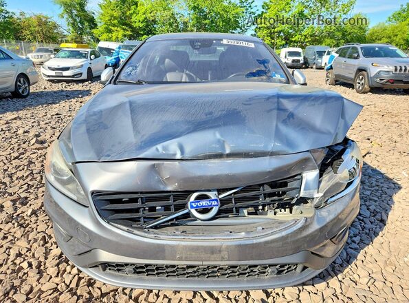 YV126MFP7G2396889 2016 VOLVO S60 Gray წინა ხედი