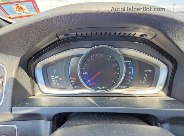 YV126MFP7G2396889 2016 VOLVO S60 Gray ხელსაწყოთა პანელის ხედი