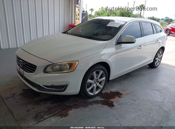 YV140MEK2G1288640 2016 VOLVO V60 White Առջևի ձախ երեք քառորդ տեսարան