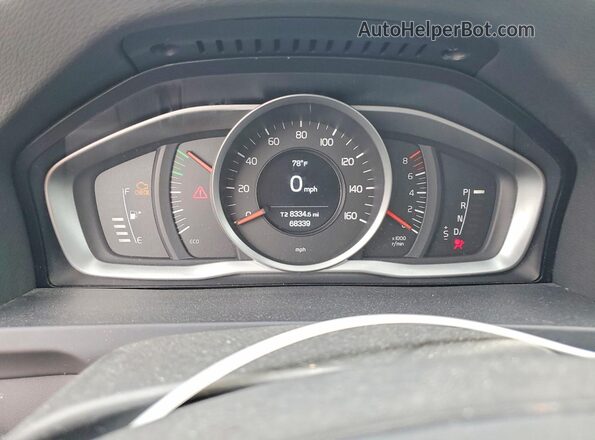 YV140MTL4J2457506 2018 VOLVO S60 Black Vista del cuadro de instrumentos