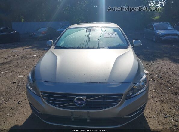 YV1612TK3G2394487 2016 VOLVO S60 Gray წინა ხედი