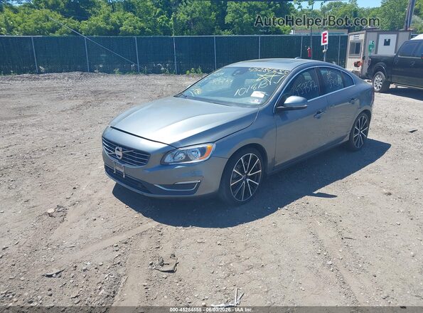 YV1612TK8G2395926 2016 VOLVO S60 Gray წინა მარცხენა ხედი სამი მეოთხედიდან