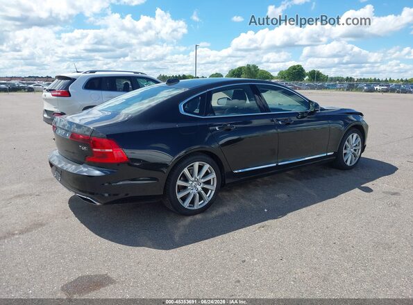 YV1A22ML1H1013905 2017 VOLVO S90 Black Задня права чверть