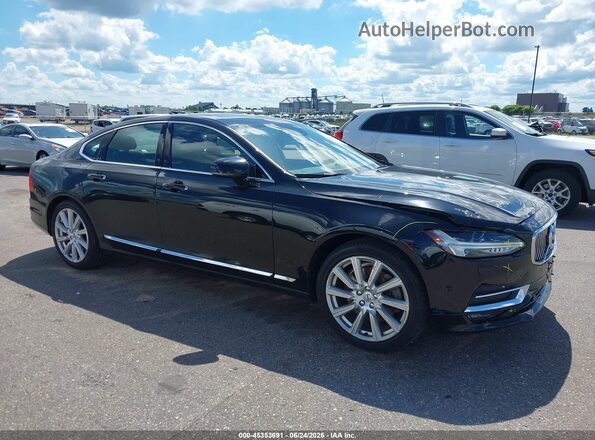 YV1A22ML1H1013905 2017 VOLVO S90 Black Вид задньої частини салону