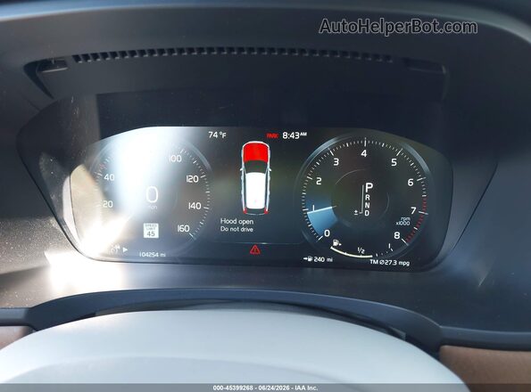 YV1A22VL9K1093153 2019 VOLVO V90 Серый Вид задних сидений