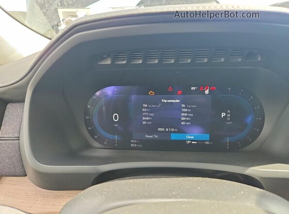 YV4062PB5S1363230 2025 VOLVO XC90 Black Instrument cluster view