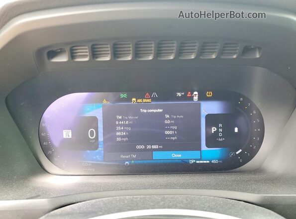 YV4062PE0R1187305 2024 VOLVO XC90 Blue Вид щитка приладів