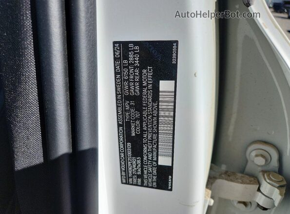 YV4062PE2S1303139 2025 VOLVO XC90 White 