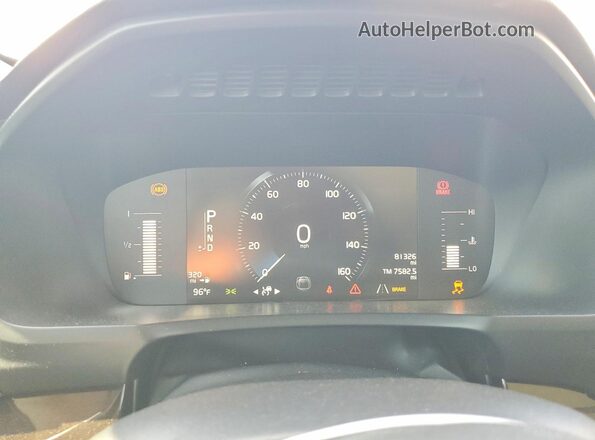 YV4102CKXK1447667 2019 VOLVO XC90 White Instrument cluster view
