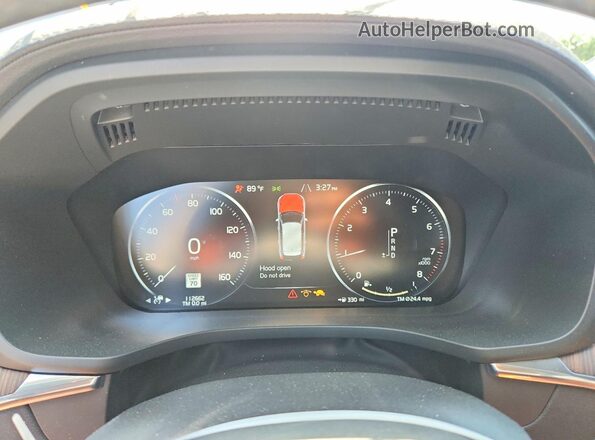 YV4102DLXM1769977 2021 VOLVO XC60 White Սարքավորումների վահանակի տեսք