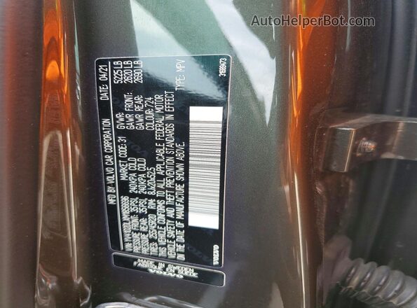 YV4102DLXM1856696 2021 VOLVO XC60 Green 