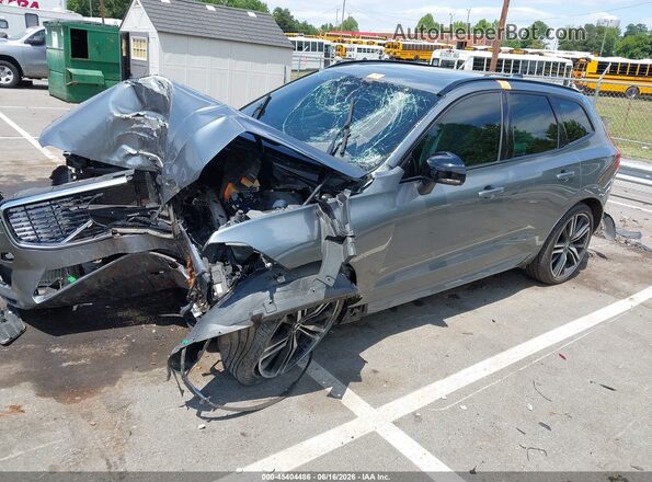 YV4102DM1L1500452 2020 VOLVO XC60 Gray Առջևի ձախ երեք քառորդ տեսարան