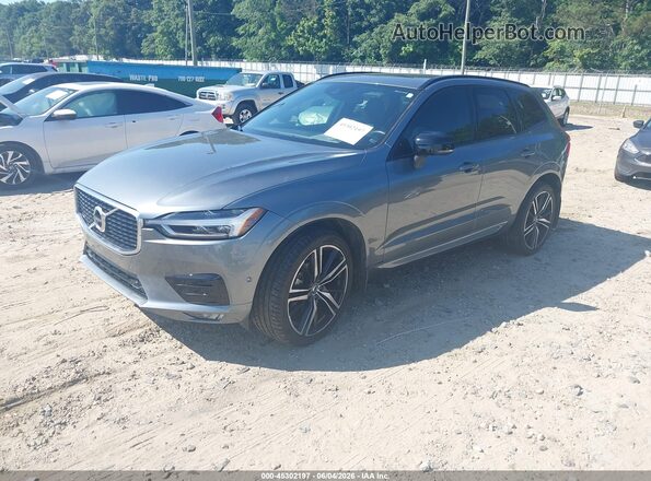 YV4102DM2L1512402 2020 VOLVO XC60 Gray Առջևի ձախ երեք քառորդ տեսարան