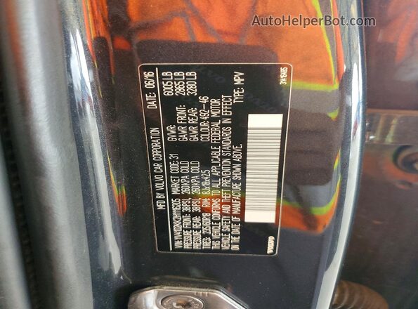YV4102KK2H1116205 2017 VOLVO XC90 Gray Engine compartment view