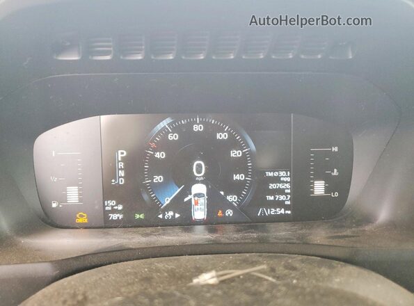 YV4102KK2H1116205 2017 VOLVO XC90 Gray Instrument cluster view