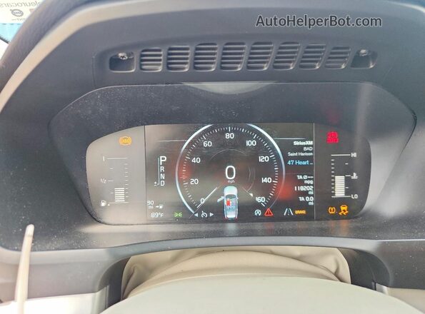 YV4102KK4H1115752 2017 VOLVO XC90 Black Սարքավորումների վահանակի տեսք