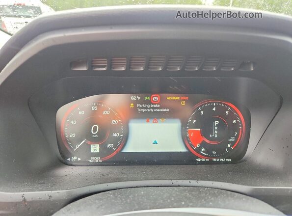 YV4102PK2K1478325 2019 VOLVO XC90 Gray Vista del cuadro de instrumentos