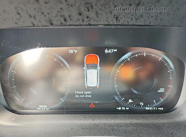 YV4102RKXM1763645 2021 VOLVO XC60 Синий Вид щитка приборов