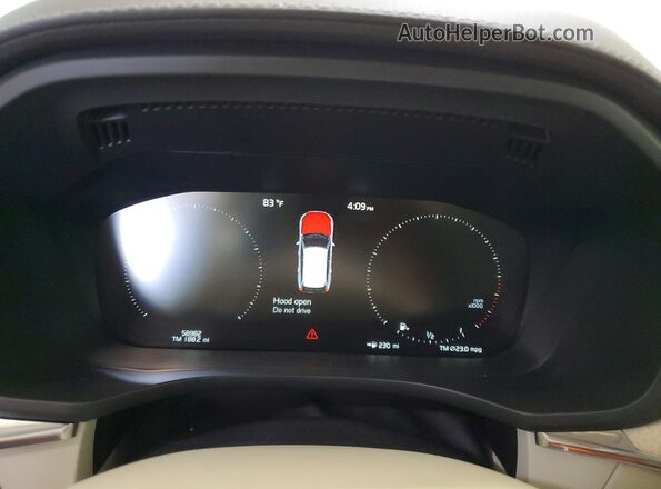 YV4102RL7M1855207 2021 VOLVO XC60 White Вид щитка приладів