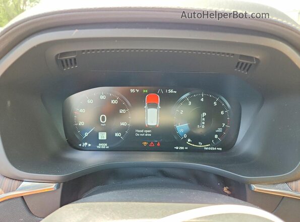 YV4102RLXM1881851 2021 VOLVO XC60 Blue Սարքավորումների վահանակի տեսք