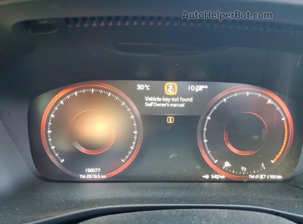 YV4162UK7L2218064 2020 VOLVO XC40 White Սարքավորումների վահանակի տեսք