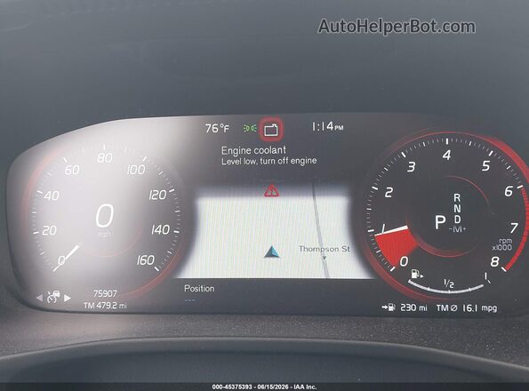 YV4162UM0K2085860 2019 VOLVO XC40 Black Vista de los asientos traseros