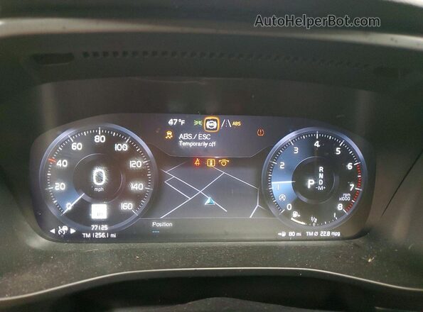 YV4162UM7M2420843 2021 VOLVO XC40 White ხელსაწყოთა პანელის ხედი