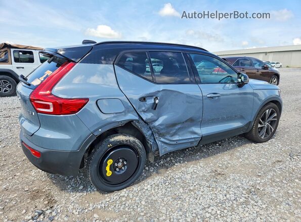 YV4162UMXM2533699 2021 VOLVO XC40 Blue Tył prawy