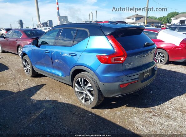 YV4162XZ1K2009006 2019 VOLVO XC40 Синий Задняя левая четверть