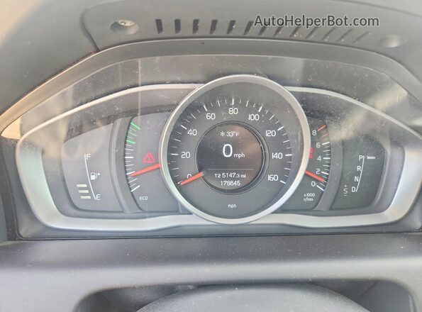 YV440MDJ0G2813619 2016 VOLVO XC60 White Սարքավորումների վահանակի տեսք