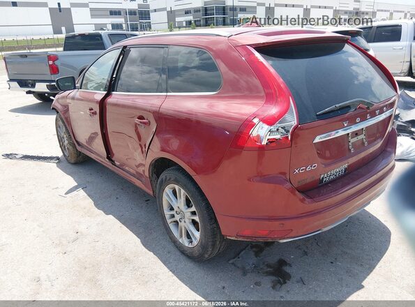 YV440MDM3G2902286 2016 VOLVO XC60 Красный Задняя левая четверть