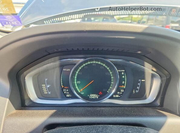 YV440MRU7H2109809 2017 VOLVO XC60 Gray Вид щитка приладів