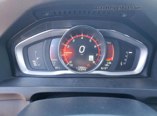 YV440MWM6H1039150 2017 VOLVO V60 Синий Вид щитка приборов