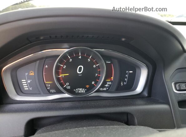 YV449MRP2G2868348 2016 VOLVO XC60 White Вид щитка приладів