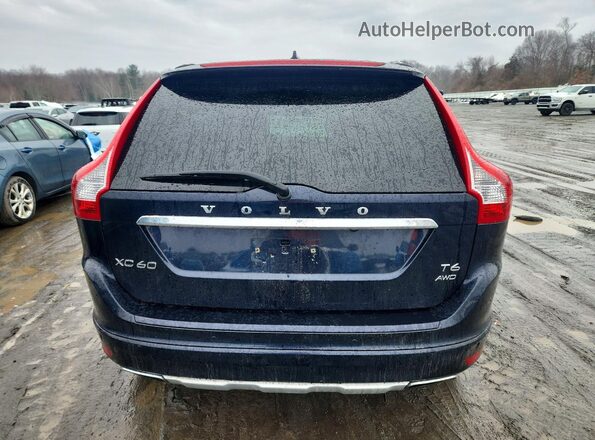 YV449MRU4H2225491 2017 VOLVO XC60 Blue Հետևի տեսք