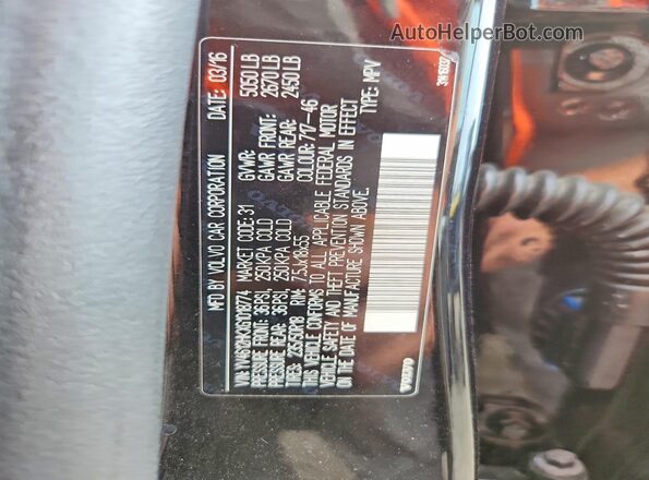 YV4612HKXG1018774 2016 VOLVO V60 Black Շարժիչի բաժամունքի տեսք