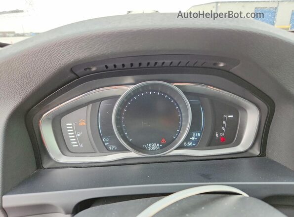 YV4612HM3G1008136 2016 VOLVO V60 Silver ხელსაწყოთა პანელის ხედი