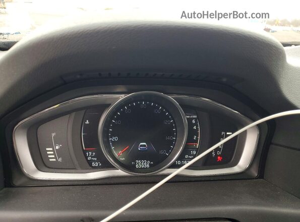 YV4612NM2G1264871 2016 VOLVO XC70 Blue Вид щитка приладів