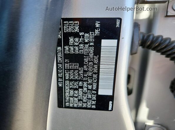 YV4612RK8G2853569 2016 VOLVO XC60 Silver 