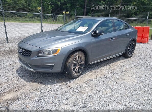 YV4612UM7G2000377 2016 VOLVO S60 CROSS COUNTRY Gray Vista tres cuartos delantera izquierda