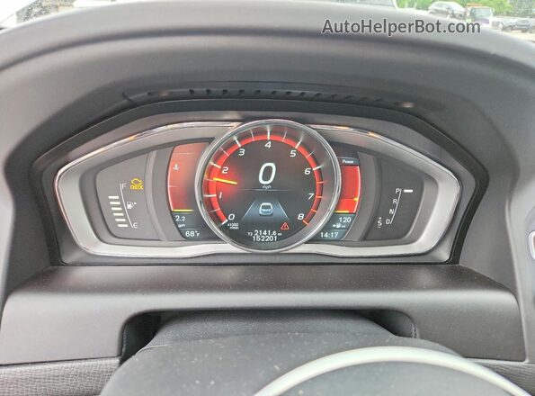 YV4902RS6G2781304 2016 VOLVO XC60 White Widok zestawu wskaźników