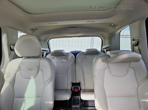 YV4A221K4L1609498 2020 VOLVO XC90 White უკანა სავარძლების ხედი
