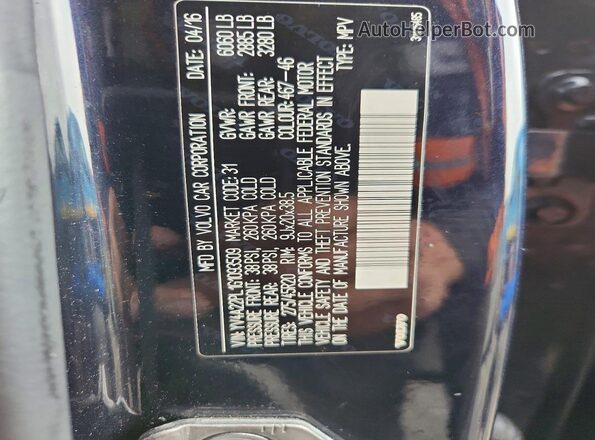 YV4A22PL1G1093509 2016 VOLVO XC90 Blue 