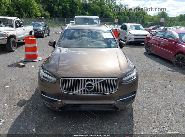 YV4A22PL5H1144527 2017 VOLVO XC90 Коричневый Вид щитка приборов