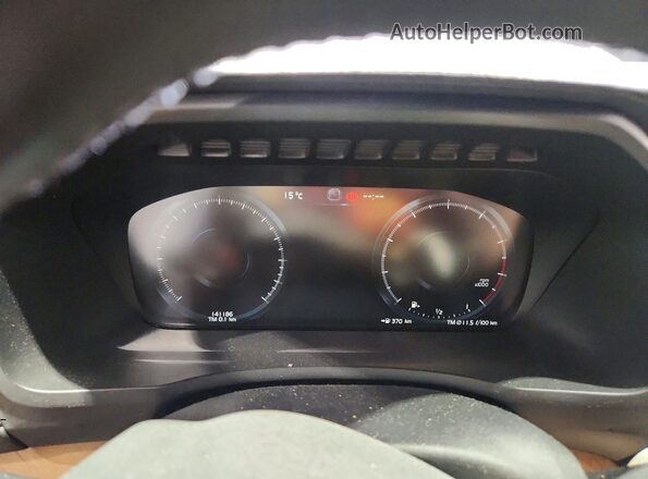 YV4A22PL5K1502975 2019 VOLVO XC90 White Instrument cluster view