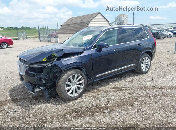 YV4A22PL6K1425906 2019 VOLVO XC90 Black წინა მარცხენა ხედი სამი მეოთხედიდან