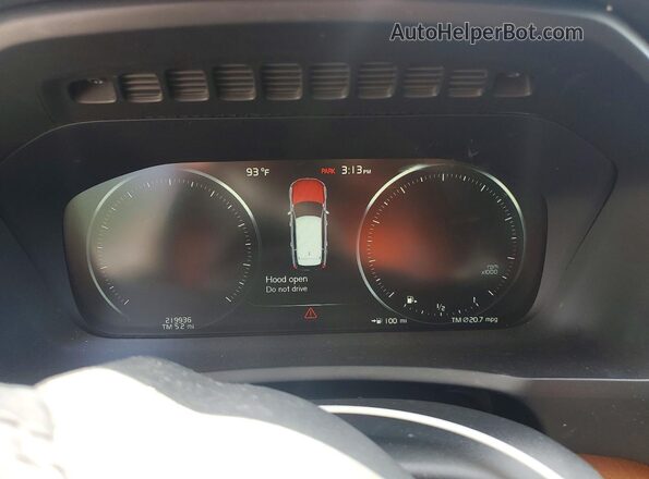 YV4A22PL6K1477567 2019 VOLVO XC90 Silver Vista del cuadro de instrumentos