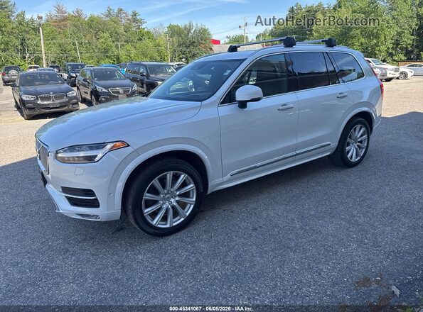 YV4A22PL6K1487077 2019 VOLVO XC90 White Առջևի ձախ երեք քառորդ տեսարան