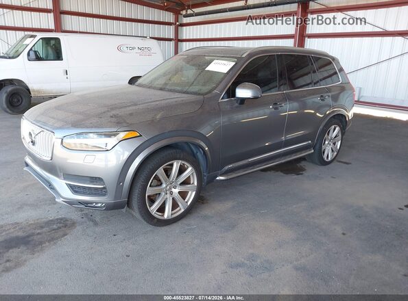YV4A22PL7G1073166 2016 VOLVO XC90 Gray Передня ліва чверть