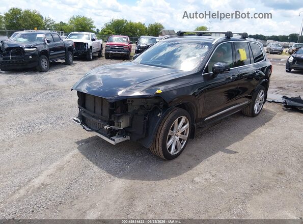 YV4A22PL9J1216500 2018 VOLVO XC90 Black Առջևի ձախ երեք քառորդ տեսարան